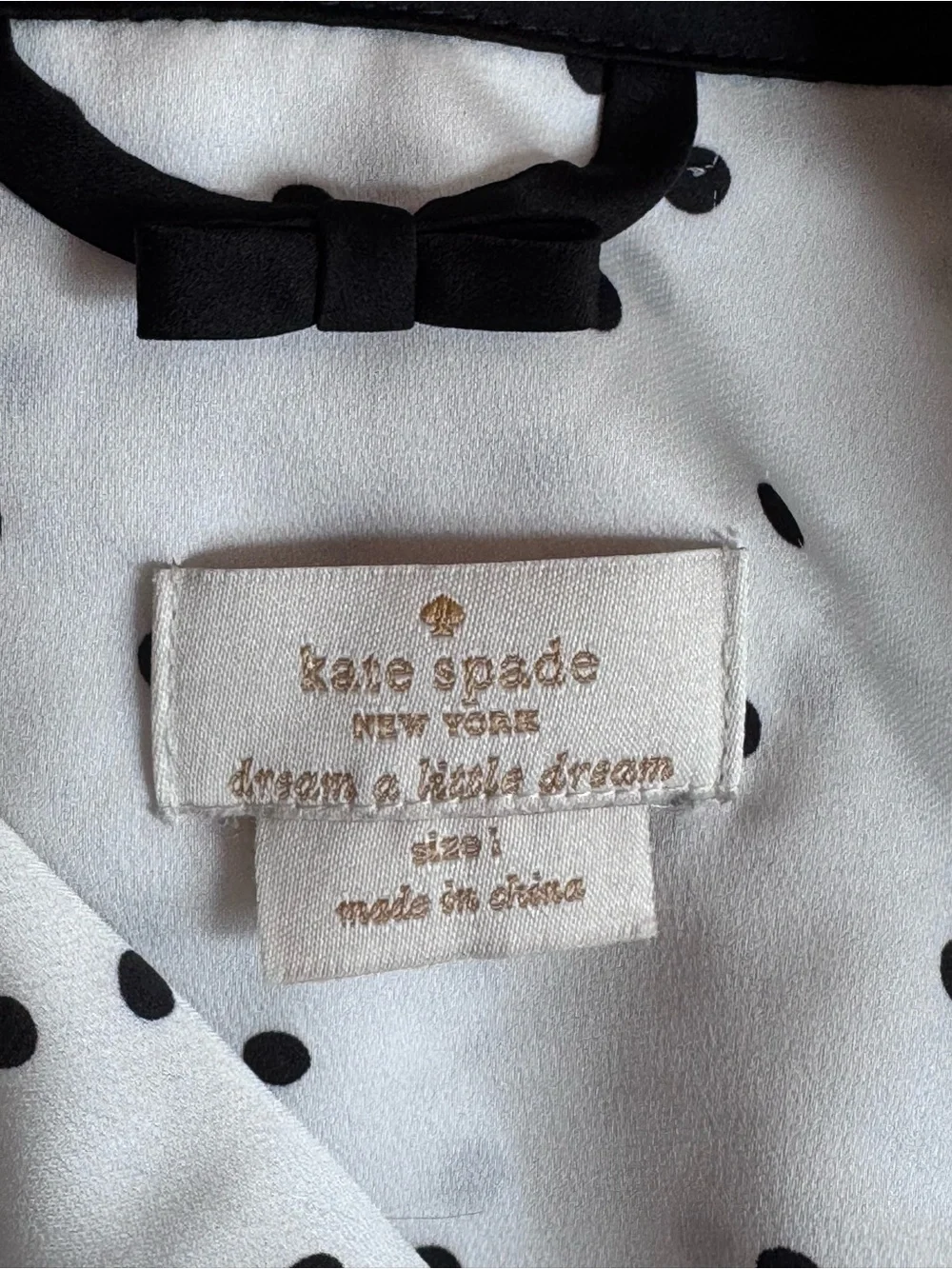Kate Spade polka dots pajama set size Large